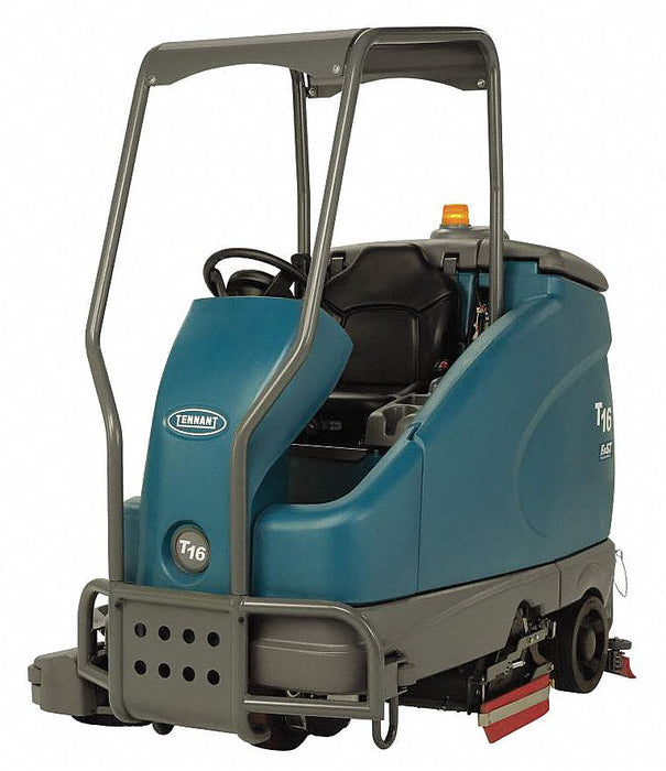 Refurbished Tennant T16, Floor Sweeper Scrubber, 36”,  50 Gallon, Battery, Ride On, Cylindrical