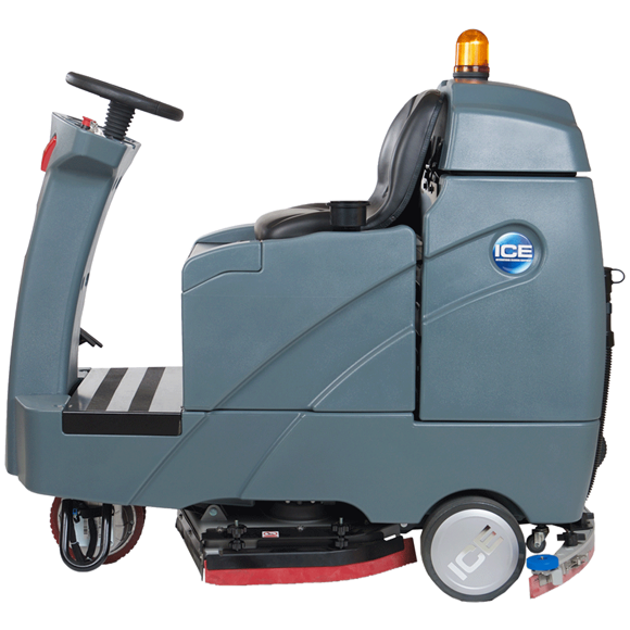 ICE RS26+, Ride on Scrubber, 26", 29 Gallon, Disk, Battery, 5 Year Warranty