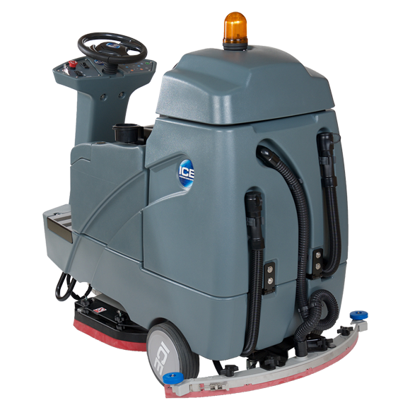 ICE RS26+, Ride on Scrubber, 26", 29 Gallon, Disk, Battery, 5 Year Warranty