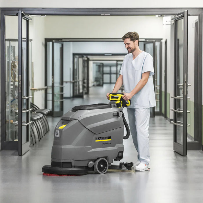What is a Walk Behind Scrubber?