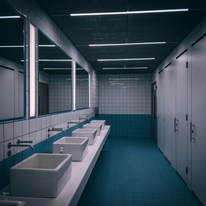 how long does it take to clean a public restroom