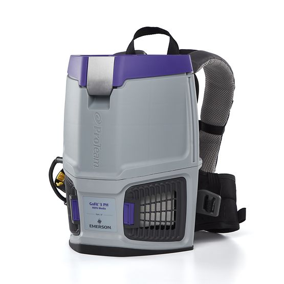 Proteam GoFit 3 PH, Backpack Vacuum, 3QT, Power Nozzle Kit, 11.4lbs, Electric, With Tools, HEPA, 3 Year Warranty, 107770