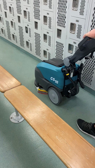 Tennant CS16, Walk Behind Floor Scrubber, 14", 3.9 Gallon, Disk, Battery, Pad Assist, 1 Year Warranty, LPTB03328