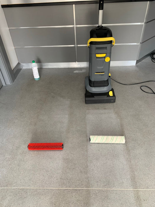 Karcher BR 30/4 C, Walk Behind Floor Scrubber, 12", 1 Gallon, Electric, Cylindrical, Forward and Reverse, 3 Year Warranty, 1.783-221.0