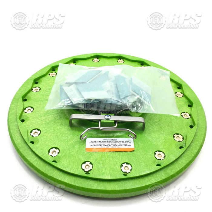 FactoryCat/Tomcat 17-382-0100POLYPT, 17" Diamabrush,Green Block,100 Grit - Black