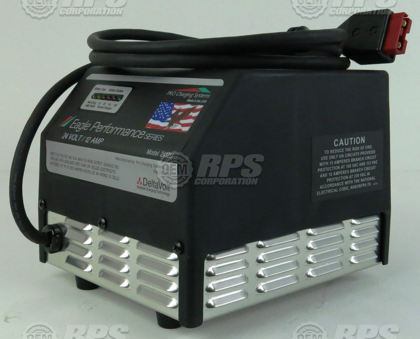 FactoryCat/Tomcat 170-2447, Charger,Console,ProCh,24V,12A R50,Universal - IEC Cord Sep.