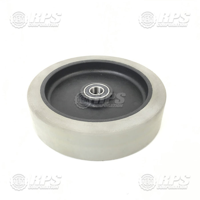 FactoryCat/Tomcat 170-6195, Tire, Gray, Poly, 8" OD x 2" W w/Bearing