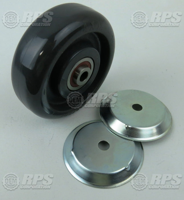 FactoryCat/Tomcat 190-3020, Wheel,4"ODx1.25"W,Poly,Grey