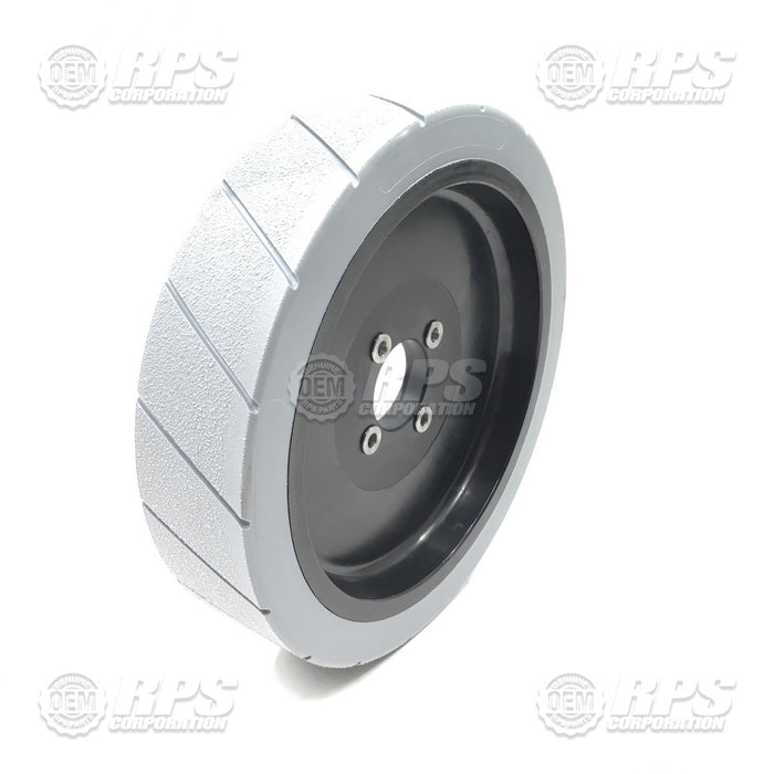 FactoryCat/Tomcat 253-6197D, Wheel Assembly,Rear,Poly,2.7"W Plastic Hub, X-Groove (Kit)
