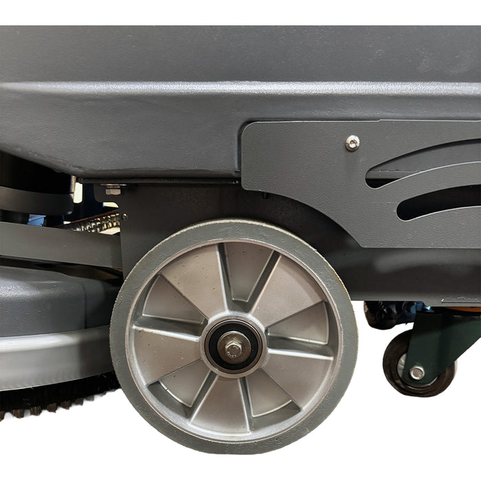 Walk Behind Floor Scrubber, 20", 16 Gallon, Battery, Pad Assist, Disk, 2/2/1 Warranty