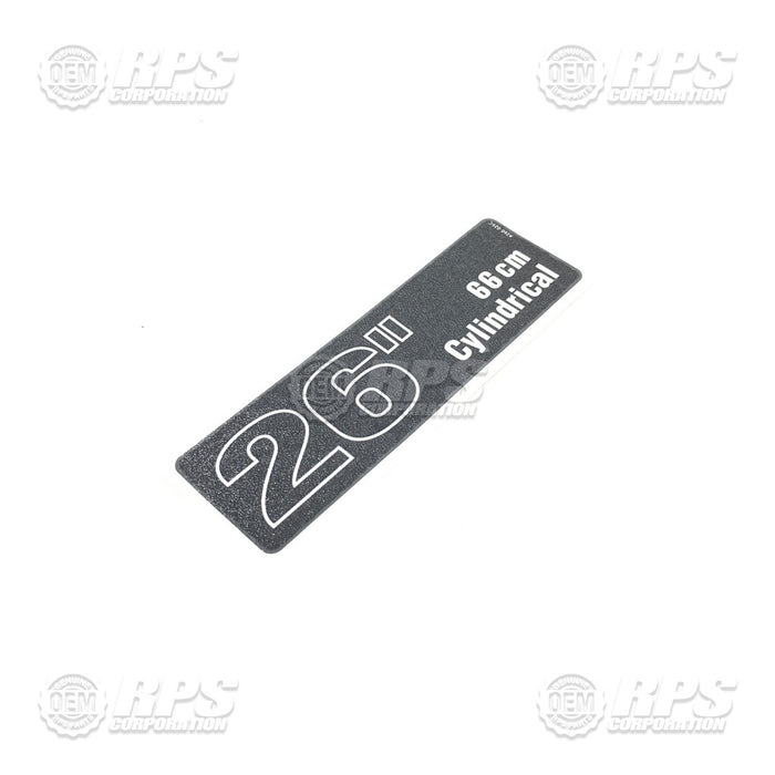 FactoryCat/Tomcat 260-026C, Decal, 26 Cylindrical