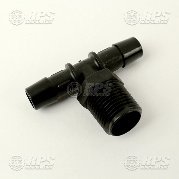 FactoryCat/Tomcat 290-4155, T-Barb,1/2"NPTx1/2"Barbs Plastic