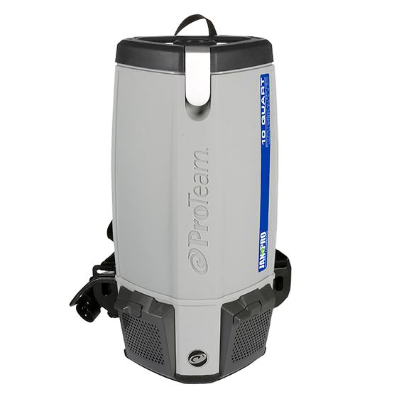 Proteam Jan-Pro Super Coach Pro 10, Backpack Vacuum, 10QT, 12lbs, Electric, With Tools, HEPA, 3 Year Warranty, 107358