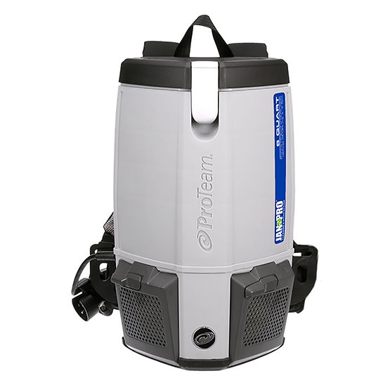 Proteam Jan-Pro Super Coach Pro 6, Backpack Vacuum, 6QT, 11.6lbs, Electric, With Tools, HEPA, 3 Year Warranty, 107355