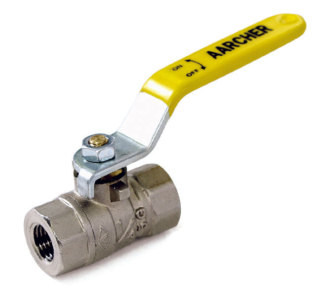 A+ Ball Valves - Nickel-plated Brass, Low PSI