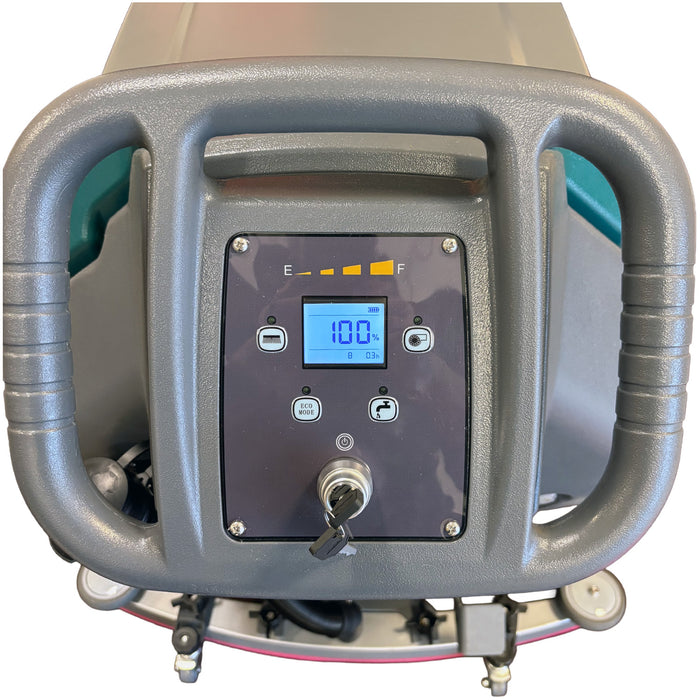 Walk Behind Floor Scrubber, 20", 16 Gallon, Battery, Pad Assist, Disk, 2/2/1 Warranty