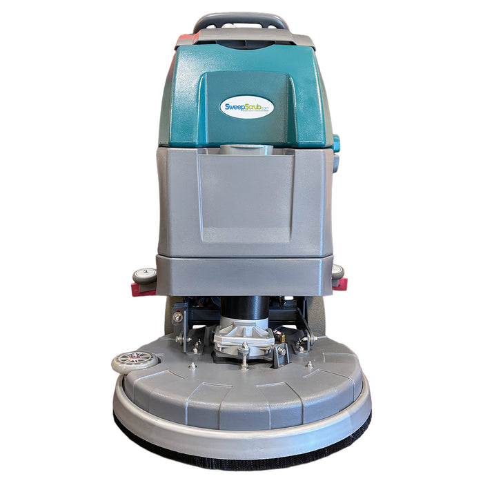 Walk Behind Floor Scrubber, 20", 16 Gallon, Battery, Pad Assist, Disk, 2/2/1 Warranty