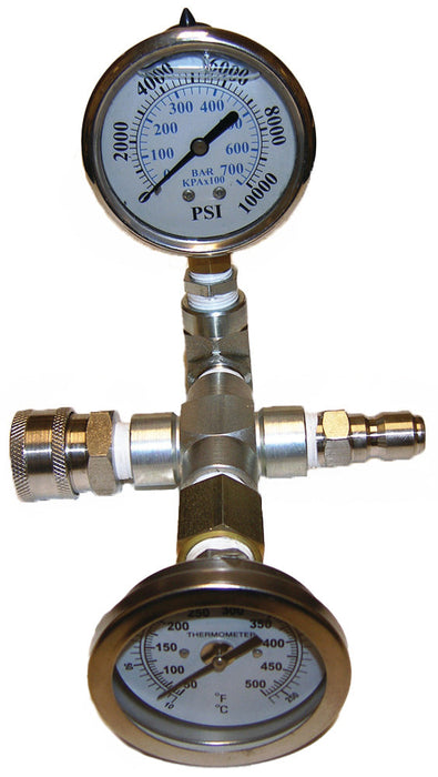 Pressure Check Set A+ Pressure Gauge / Temperature Test Set — SweepScrub.com