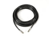 Black sewer line hose with threaded ends
