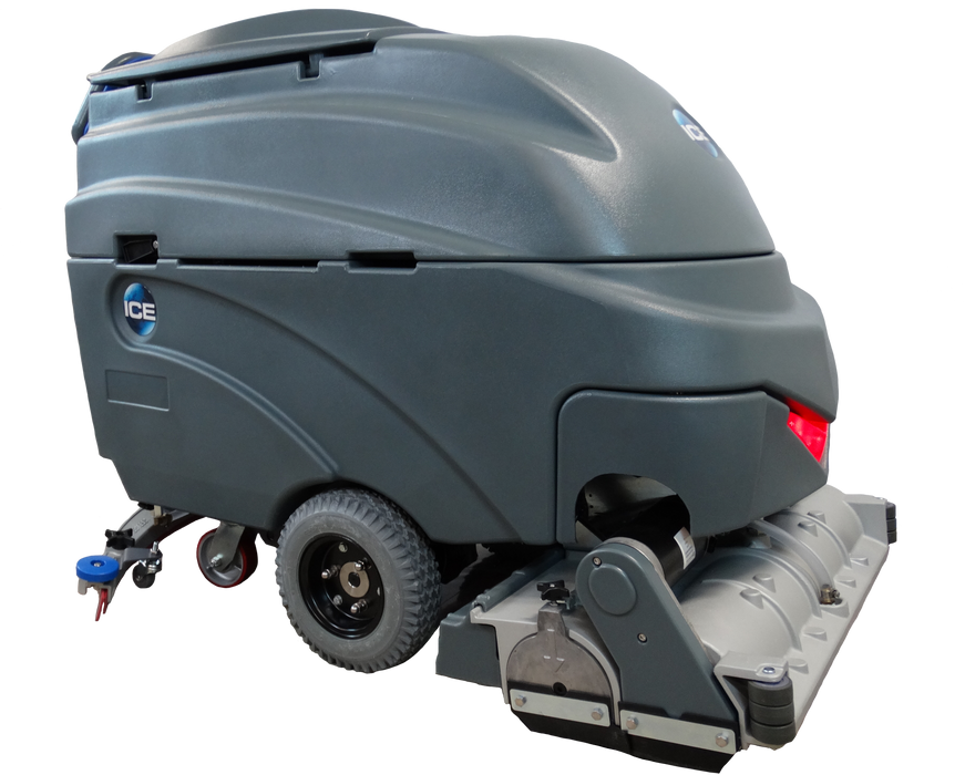 ICE i36BT-CY,  Floor Sweeper Scrubber, 32", 30 Gallon, Battery, Self Propel, Cylindrical, 5 Year Warranty