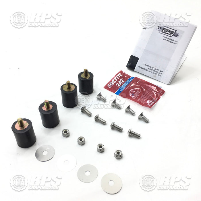 FactoryCat/Tomcat EDGE-7209, Iso Kit 20/24" DC Scrubber  (4) Includes Hardware
