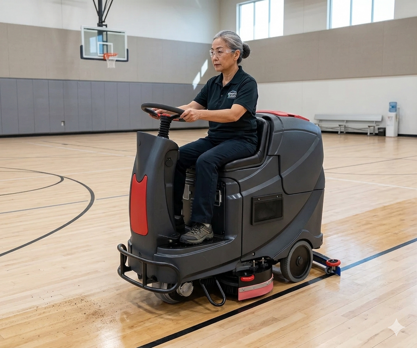 Rider Floor Scrubber, 28", 31 Gallon, Battery,  Disk, 3/3/1/1 Warranty