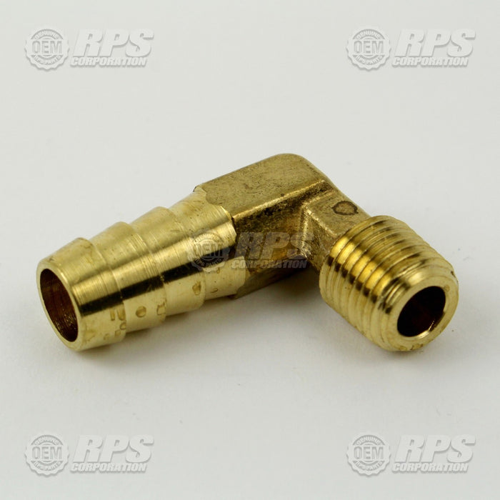 FactoryCat/Tomcat H-53525, Elbow,1/4"MNPTx1/2"Barb,Brass