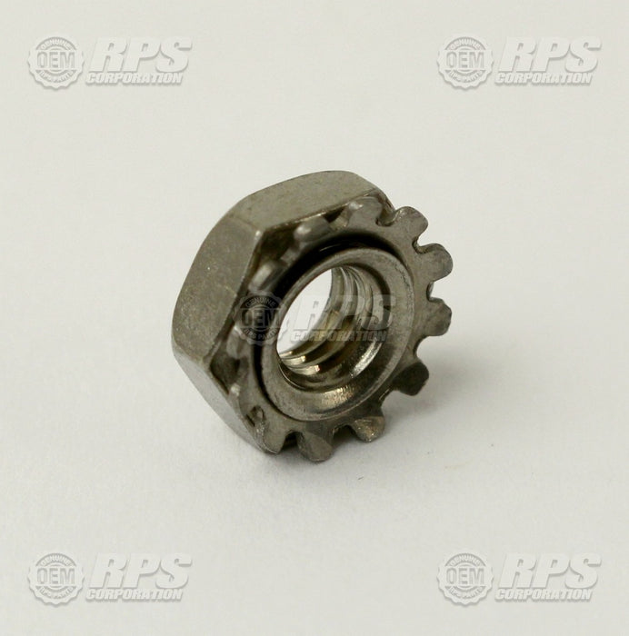 FactoryCat/Tomcat H-70923, Nut,Keps,#10-32,Stainless w/External Tooth Lock Washer