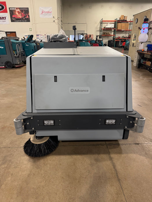 Advance 7765, Rider Floor Sweeper-Scrubber, 40", 100 Gallon, Propane, Cylindrical, 6/1/1 Warranty