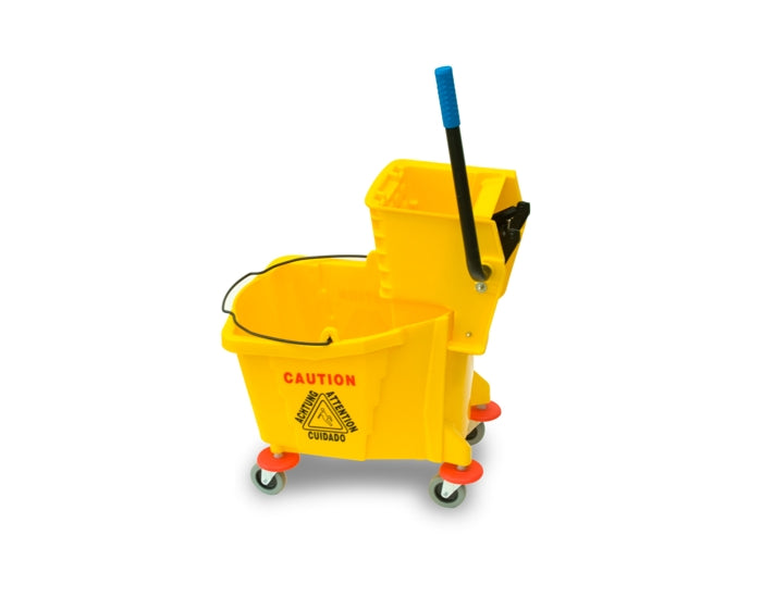 Mop bucket and wringer, 9 Gallon Capacity, Yellow, JPMB