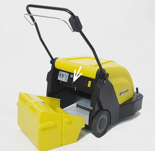 Tornado SWB 26/8, Floor Sweeper, 26", Battery, Push, 9 Gallon Hopper