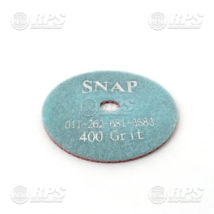 FactoryCat/Tomcat SNAP-400GRIT10, Diamond Polish Disk,400 Grit 4" X 3.5mm, pack of 10,Blue