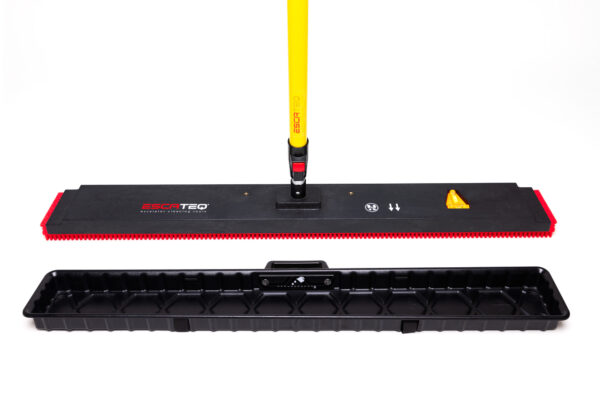 Escalator Tread Cleaner, 40" Head, Saturation Trough, Telescoping Handle, Pads Sold Separately, Escateq