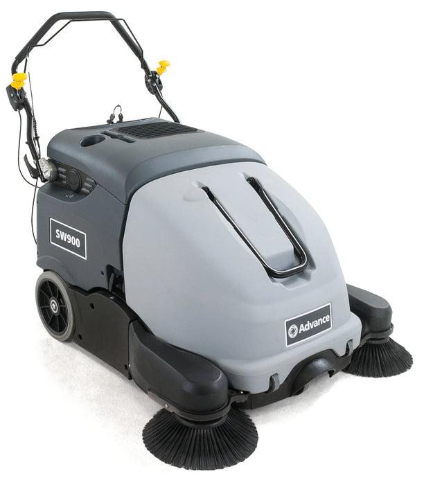 Advance SW900, Floor Sweeper, 41", 15 Gallon Hopper, Battery, Self Propel, Dual Side Broom, 3 Year Warranty