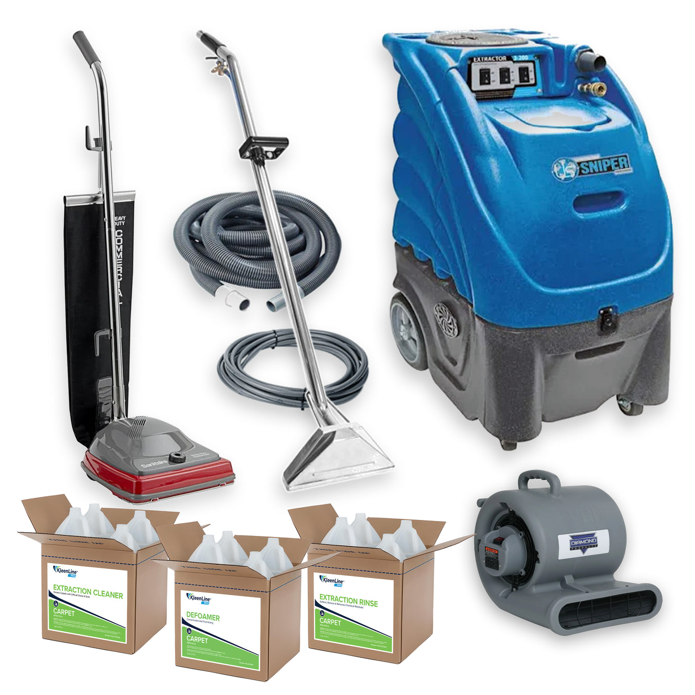 Box and Wand Carpet Extractors