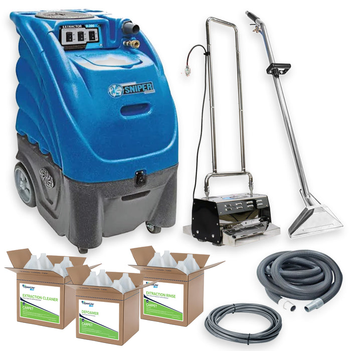 Sandia Sniper, Contractor Special Package, Carpet Extractor Hot Water, CRB Machine