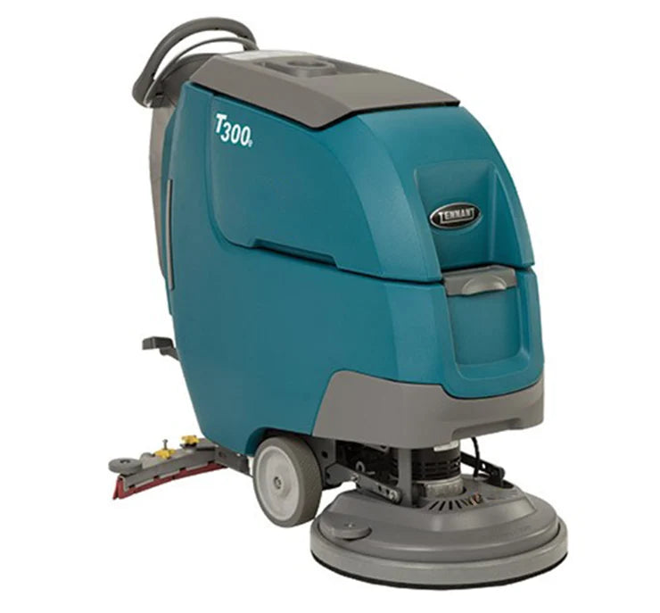 Refurbished Tennant T300e, 20" Walk Behind Disk Floor Scrubber, Battery, Pad Assist, 3/1/1 Warranty, Quick Ship