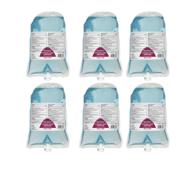Hand Sanitizer, Alcohol Foaming, Case of 6 X 1000 ML, Dispenser Not Included