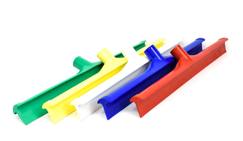 Monoblade Squeegees, Plastic Frame, Rubber Blade, 20" or 24", Available in 5 Different Colors, 6 Per Case