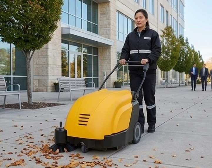 Tornado SWB 26/8, Floor Sweeper, 26", Battery, Push, 9 Gallon Hopper
