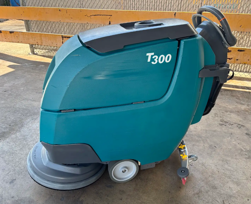 Refurbished Tennant T300, 20" Walk Behind Disk Floor Scrubber, Battery, Self Propel, 3/1/1 Warranty