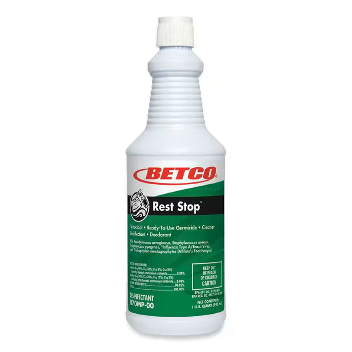 07012-00, Rest Stop™, Restroom Disinfectant, Non-Acid, 32 Ounce, 12 Per Case