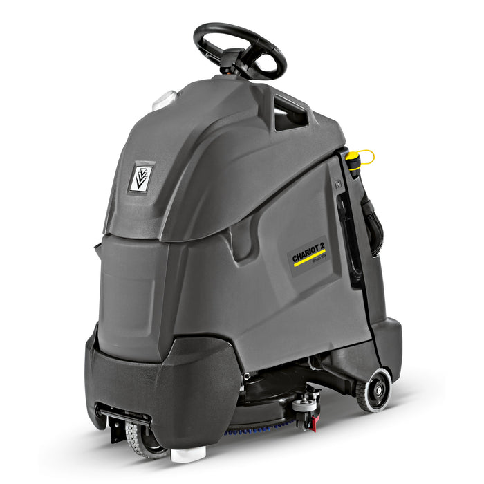 Karcher Chariot iScrub 20 Deluxe, Rider Floor Scrubber, 20", 10 Gallon, Battery,  Disk, 3 Year Warranty