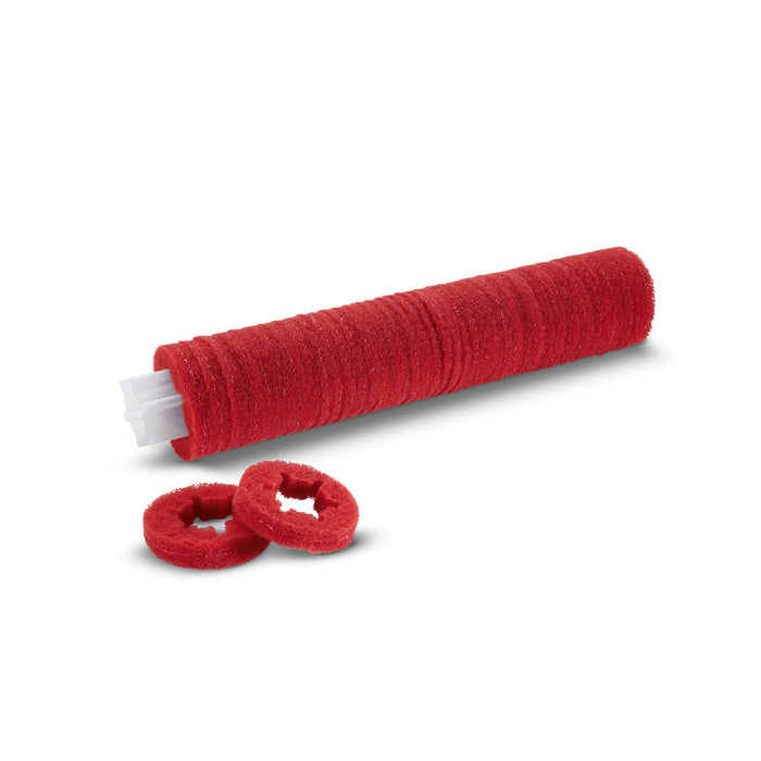 Karcher 6.369-047.0, Cylindrical Pads on sleeve, red, medium