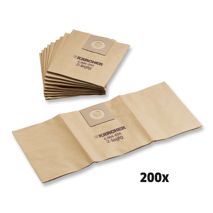 Karcher 6.904-318.0, Case of 200 paper filter bags