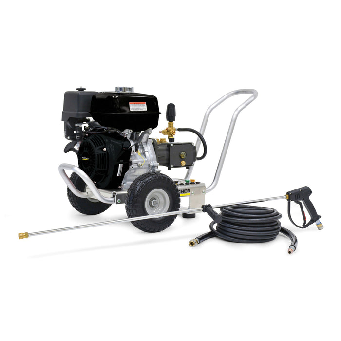 Karcher Pressure Washer, Teton Series, Gasoline, Cold Water, Belt of Direct Drive, 7 Year Pump Warranty