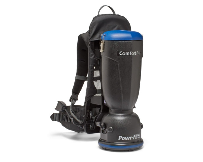 Powr-Flite Comfort Pro BP6S, Backpack Vacuum, 6QT, with Tools and 20' High Dusting Kit, 11.8lbs