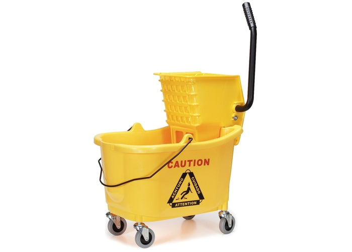 Janitorial Sanitation Kit, Commercial, Janitor's Cart, Mop Bucket, Wet Floor Sign, Mop Handle, KitJANKIT