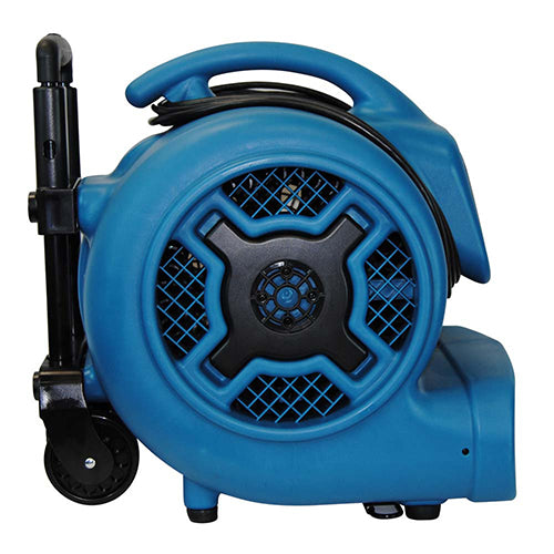 XPOWER P-830H, Air Mover, 1 HP, 3600 CFM, Stackable, Telescopic Handle and Wheels, 8.5 AMPs, 33lbs