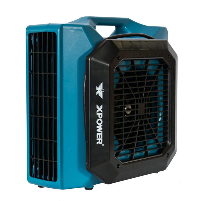 XPOWER XL-760AM, Air Mover, 1/3 HP, 1150 CFM, Stackable, Daisy Chain, 19lbs, 2.8 AMPs, Built in GFCI, 1 Speed